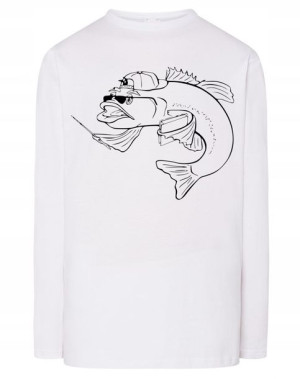 Longsleeve męski nadruk MĄDRA RYBA RYBKA r.5XL