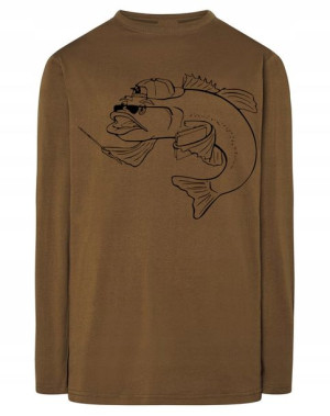 Longsleeve męski nadruk MĄDRA RYBA RYBKA r.L