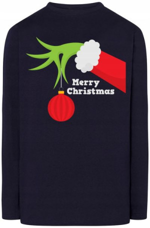 Longsleeve męski nadruk maska gazowa r.XL