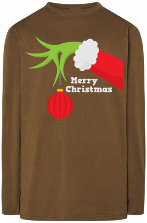 Longsleeve męski nadruk maska gazowa r.XS