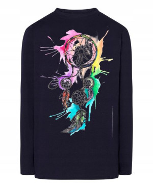 Longsleeve męski nadruk maska gazowa Rozm.4XL