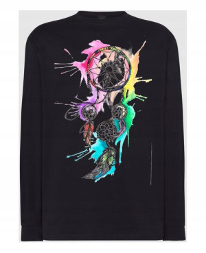 Longsleeve męski nadruk maska gazowa Rozm.5XL