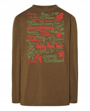Longsleeve męski nadruk Merry Christmas Rozm.3XL