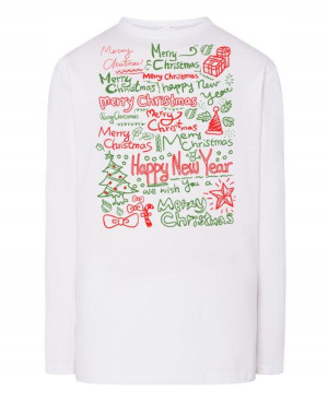 Longsleeve męski nadruk Merry Christmas Rozm.4XL