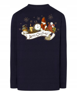 Longsleeve męski nadruk Merry Christmas Rozm.5XL