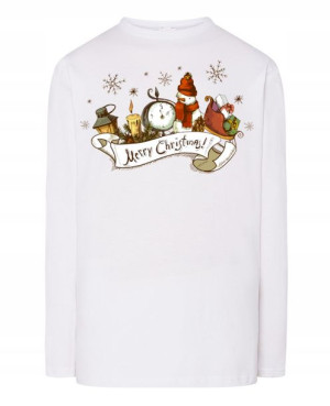 Longsleeve męski nadruk Merry Christmas Rozm.XL