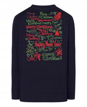 Longsleeve męski nadruk Merry Christmas Rozm.XS