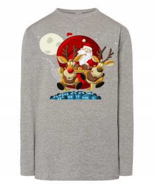 Longsleeve męski nadruk Mikołaj Rozm.3XL