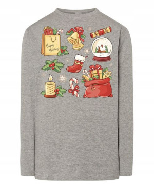 Longsleeve męski nadruk Mikołaj Rozm.3XL