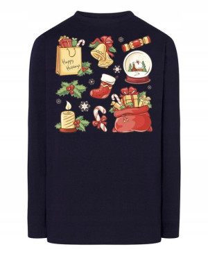 Longsleeve męski nadruk Mikołaj Rozm.L