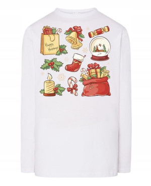Longsleeve męski nadruk Mikołaj Rozm.XL