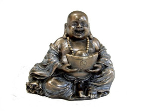Śmiejący się Budda z Yuanboa symbol szczęścia i radości grawer