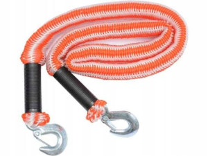 Linka holownicza elastyczna 2500 kg z hakiem 4,5m