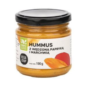 Hummus z wędzoną papryką i marchewką 190 g Vega Up