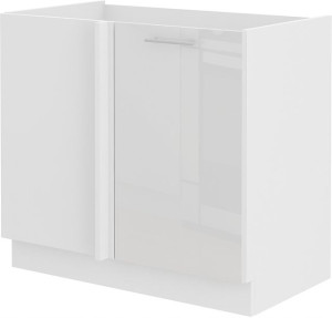 Szafka narożna biała 105x60 stojąca. Biały Połysk
