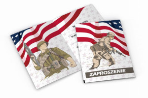 Zaproszenie urodzinowe -Żołnierz - D4
