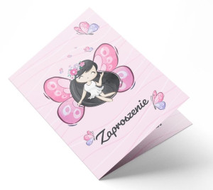 Zaproszenie urodzinowe - Wróżka - A1