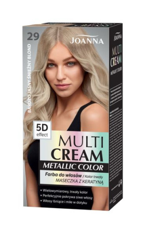 Farba do włosów Joanna Multi Cream 29 śnieżny blond