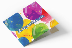 Zaproszenie urodzinowe - Balony