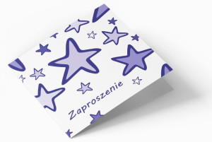 Zaproszenie urodzinowe - Gwiazdki