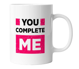 Kubek walentynkowy - You complete Me