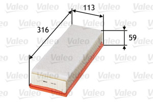 Filtr powietrza VALEO 585015 C3282