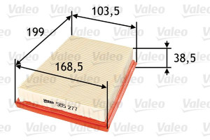 Filtr powietrza VALEO 585277 C2050