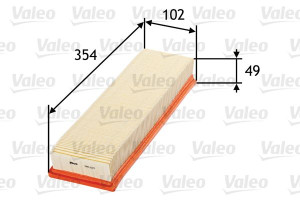 Filtr powietrza VALEO 585114 C26010