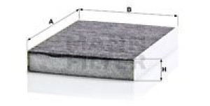 Filtr powietrza kabinowy MANN-FILTER CUK25003