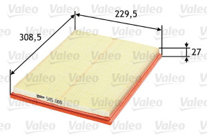 Filtr powietrza VALEO 585088 C31671