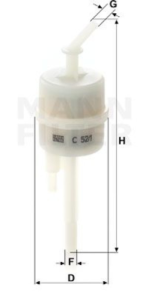 Filtr powietrza MANN-FILTER C52/1 C521