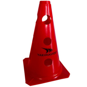 Pachołek z otworami yakima sport 23 cm czerwony 100606