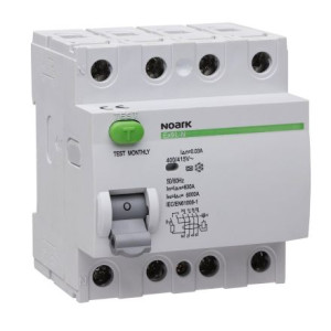 Wyłącznik różnicowoprądowy RCCB 4P 40A 0,03A typ AC Ex9L-N 108332  NOARK