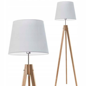 Lampa stojąca TINTA do pokoju abażur LED
