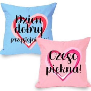 Zestaw Poduszek Na Walentynki CZEŚĆ PIĘKNA Wzory