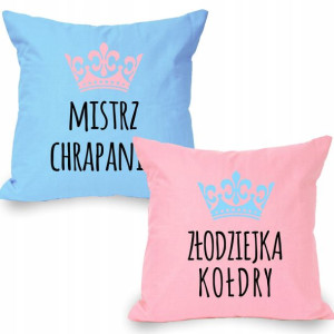 Zestaw Poduszek Prezent Walentynki NIEJ NIEGO Wz