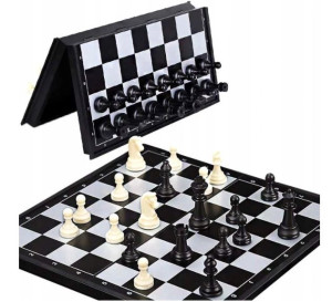 Mini Szachy na Magnetycznej Planszy Czarne
