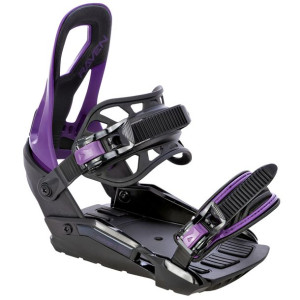 Wiązania snowboardowe Raven s230 Black/Violet S/M