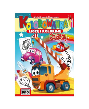 Kolorowanka Liczę i Koloruję  - POJAZDY