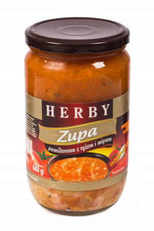 Zupa Pomidorowa Z Ryżem I Mięsem Herby 680 G