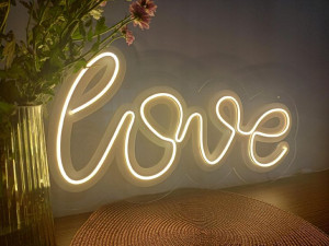 DUŻY podświetlany napis Neonowy Neon LOVE 63x33 cm
