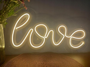 DUŻY podświetlany napis Neonowy Neon LOVE 95 cm