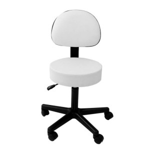 Taboret Kosmetyczny Hoker Stołek Krzesło Oparcie