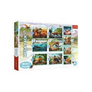 Puzzle 10w1 Poznaj Wszystkie Dinozaury Trefl 4+