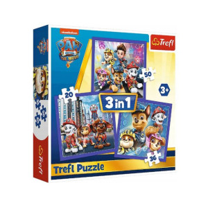 Puzzle 3w1 Psi Patrol Gotowy Do Akcji Movie Trefl