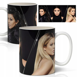 Kubek Biały na prezent dla fana KARDASHIAN WZORY