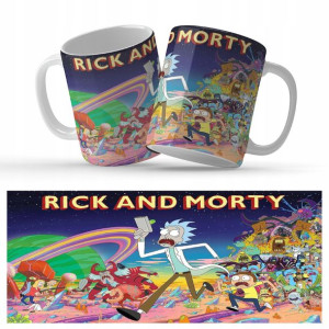 Kubek Biały Na Prezent Dla Fana RICK AND MORTY Wz