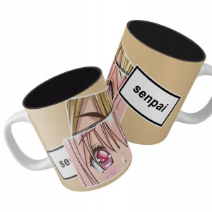 Kubek z Czarnym Wnętrzem Prezent ANIME MANGA WZORY