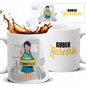 Kubek Biały Na Prezent Upominek DLA HARCERKI Wz