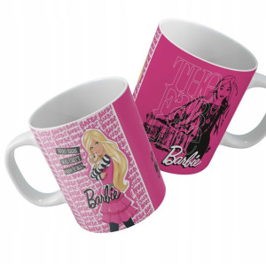 Kubek Biały Prezent Bajki BARBIE TWOJE IMIĘ Wzory